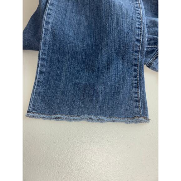 Ann Taylor The Slim Boyfriend Raw Edge Hem Frayed Ankle Mid Rise Size 12 - Picture 4 of 8